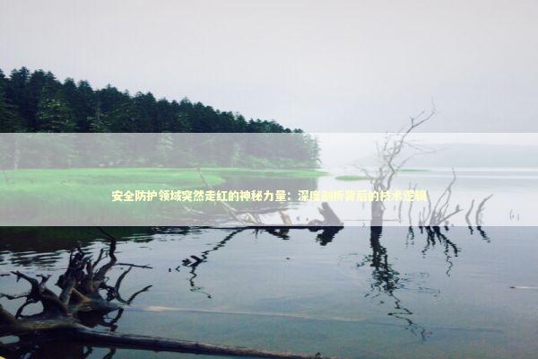 安全防护领域突然走红的神秘力量:深度剖析背后的技术逻辑 安全防护领域突然走红的神秘力量:深度剖析背后的技术逻辑 IT技术