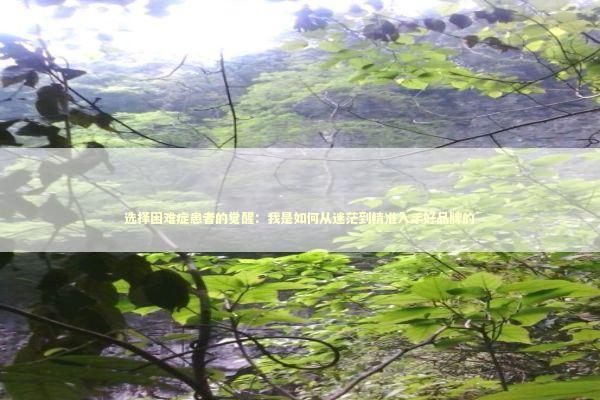 选择困难症患者的觉醒：我是如何从迷茫到精准入手好品牌的 新闻